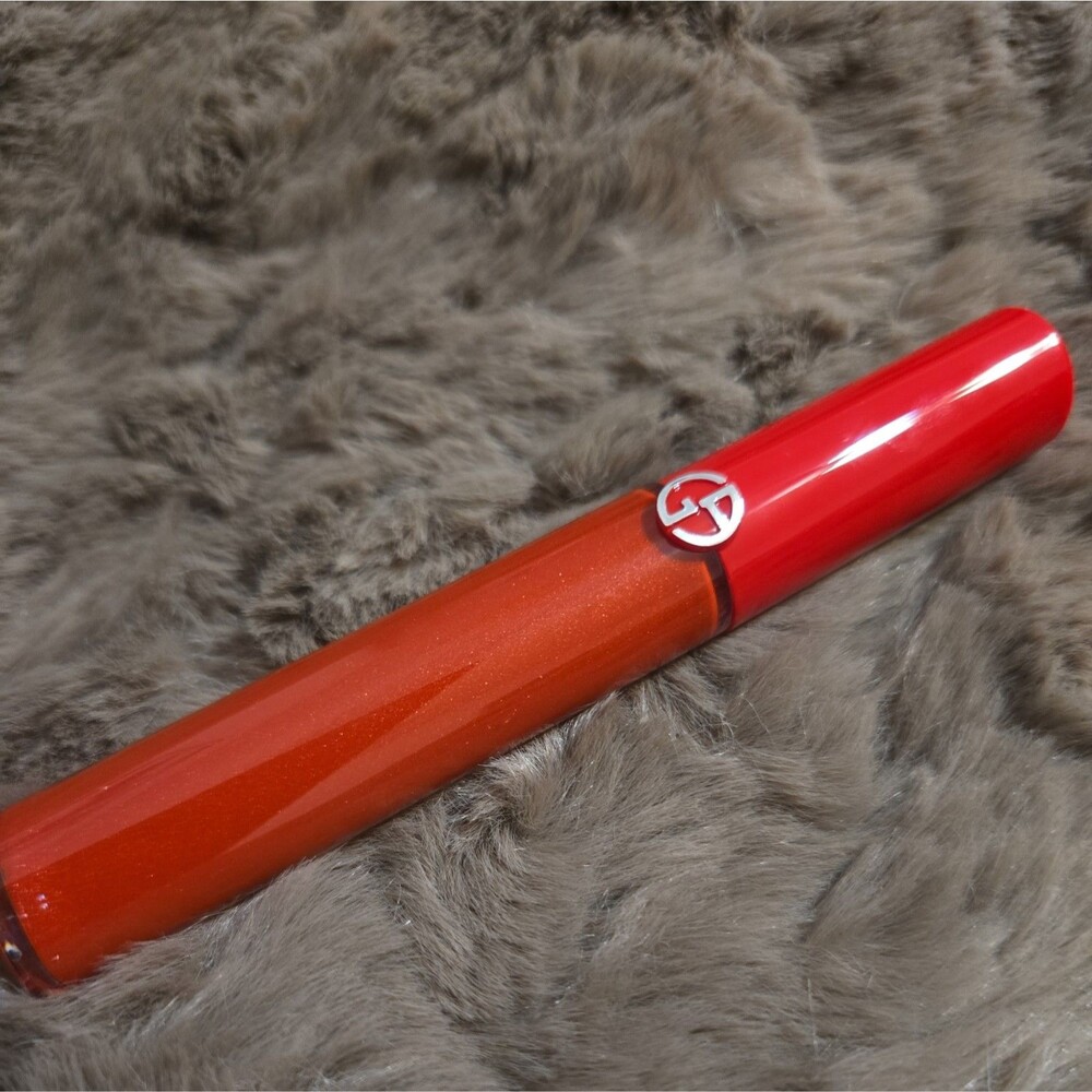 Giorgio Armani Lip Maestro Intense Velvet Color Lip Gloss, 418 Burn  Red Lip NIB